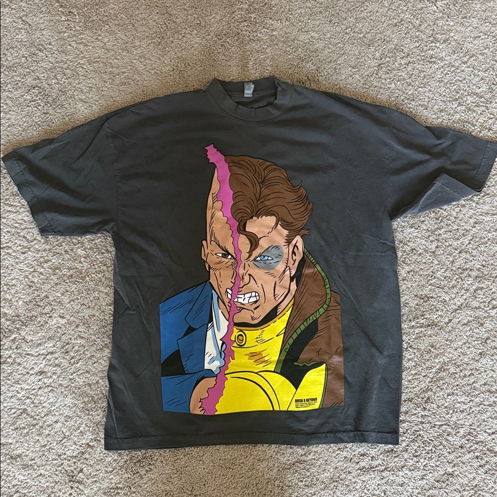X-men| rush x beyond Graphic Black T-Shirt featuring morph| professor x